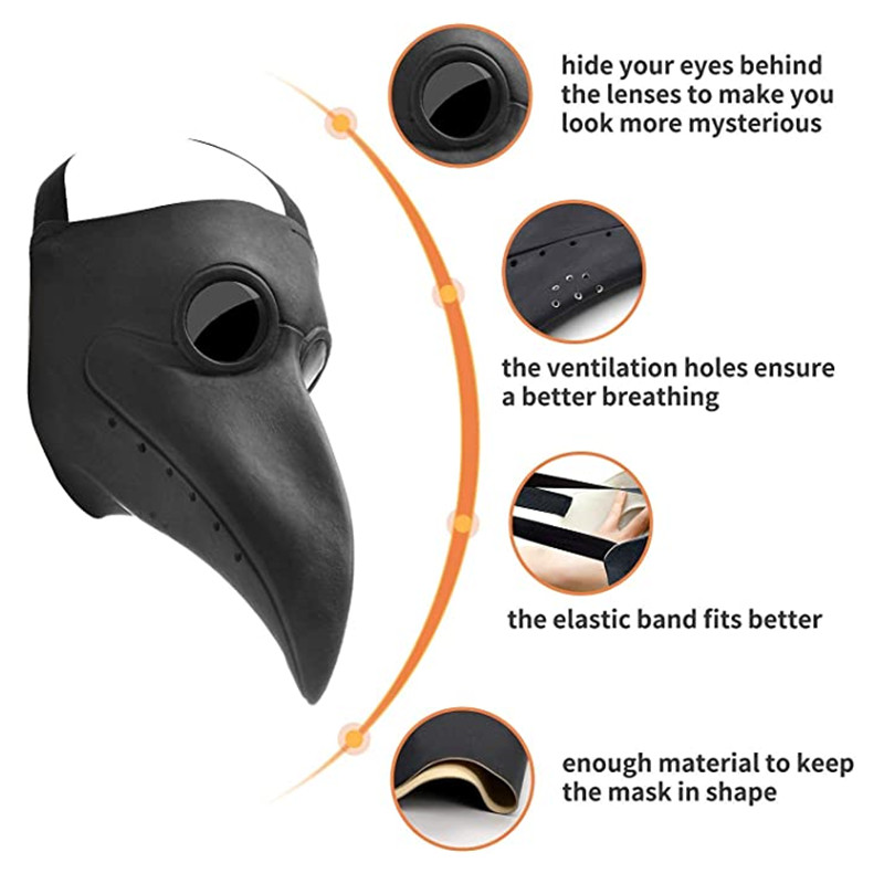 Черная резиновая маска чумного – обзор и цена Disposable Surgical Mask