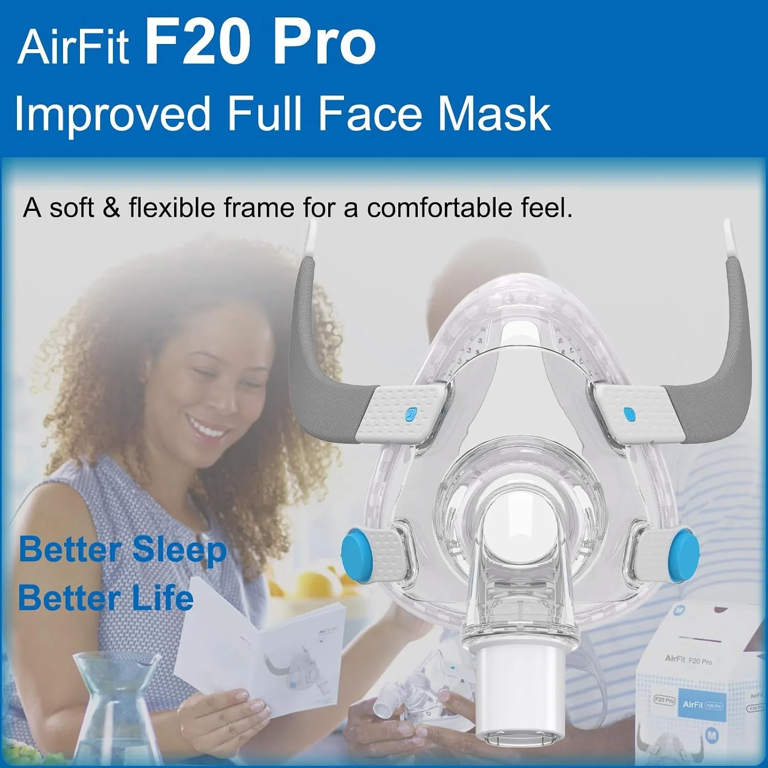 Полный комплект маски AirFit F – обзор и цена Silicone Mask Bracket